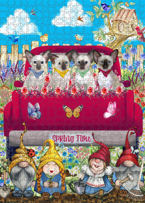 Oriental Blue-Point Siamese Jigsaw Puzzle for Adult: Explore a Variety of Designs, Custom, Personalized, Interlocking Puzzles Games, Cat and Pet Lovers Gift