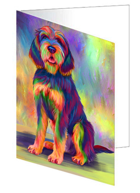 Paradise Wave Otterhound Dog Handmade Artwork Assorted Pets Greeting Cards and Note Cards with Envelopes for All Occasions and Holiday Seasons GCD79862
