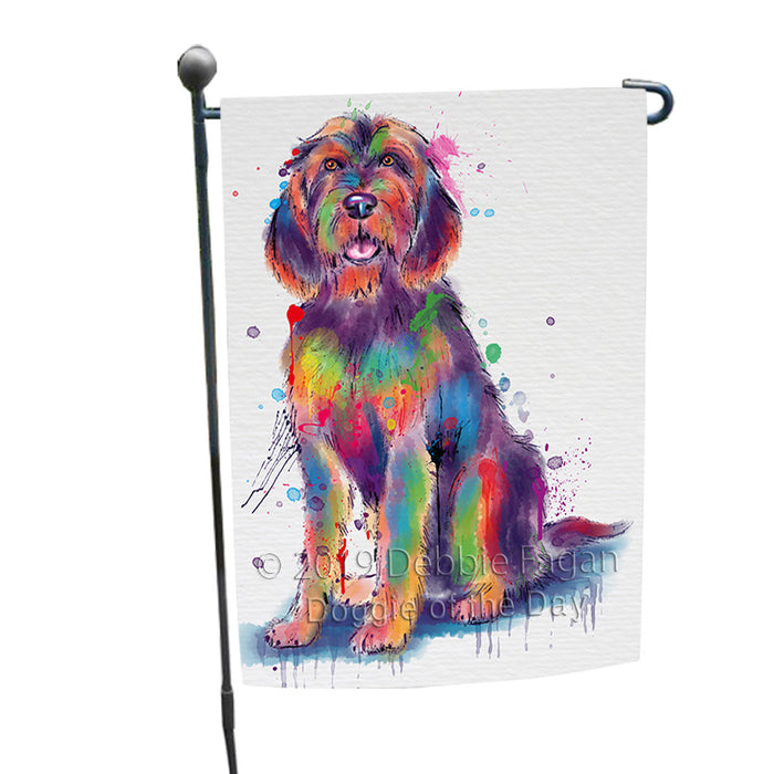 Watercolor Otterhound Dog Garden Flag GFLG66372