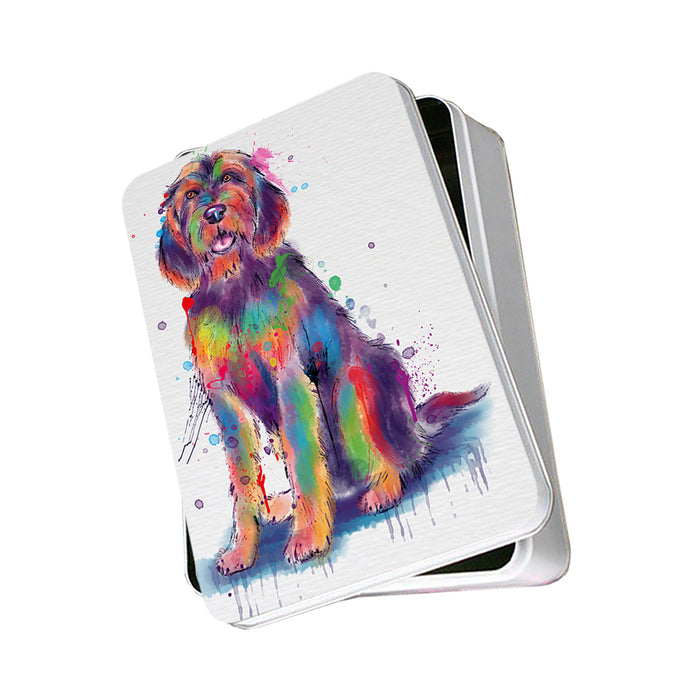 Watercolor Otterhound Dog Photo Storage Tin PITN57501