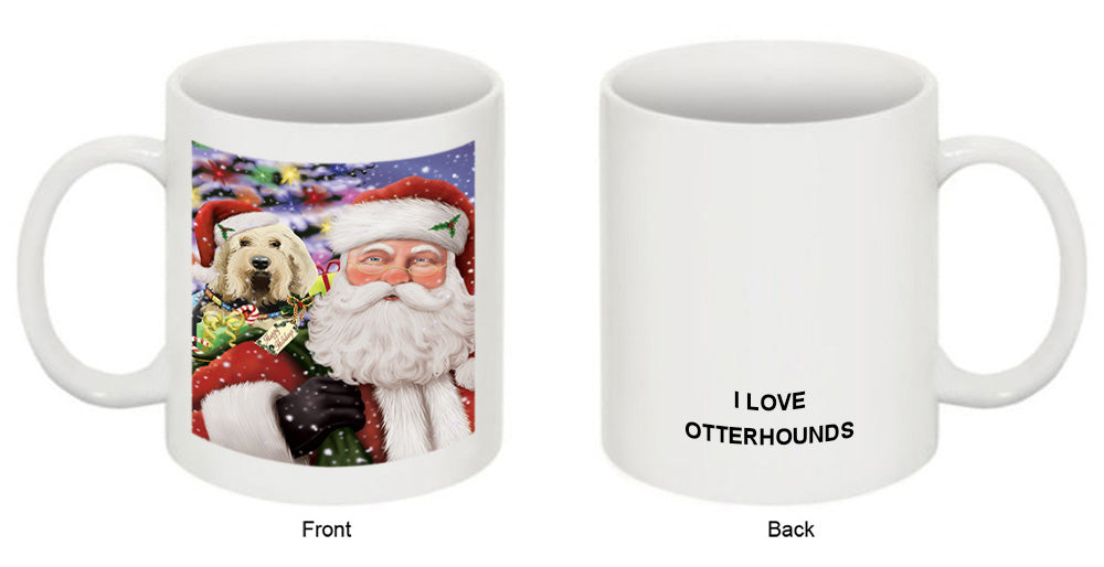 Santa Carrying Otterhound Dog and Christmas Presents Coffee Mug MUG50911