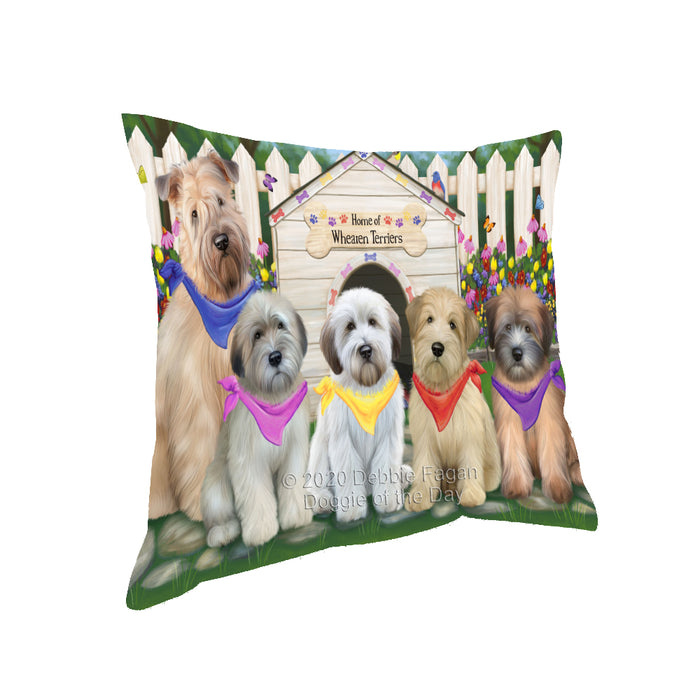 Spring Dog House Wheaten Terriers Dog Pillow PIL65020
