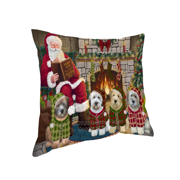 Christmas Cozy Holiday Tails Wheaten Terriers Dog Pillow PIL70528