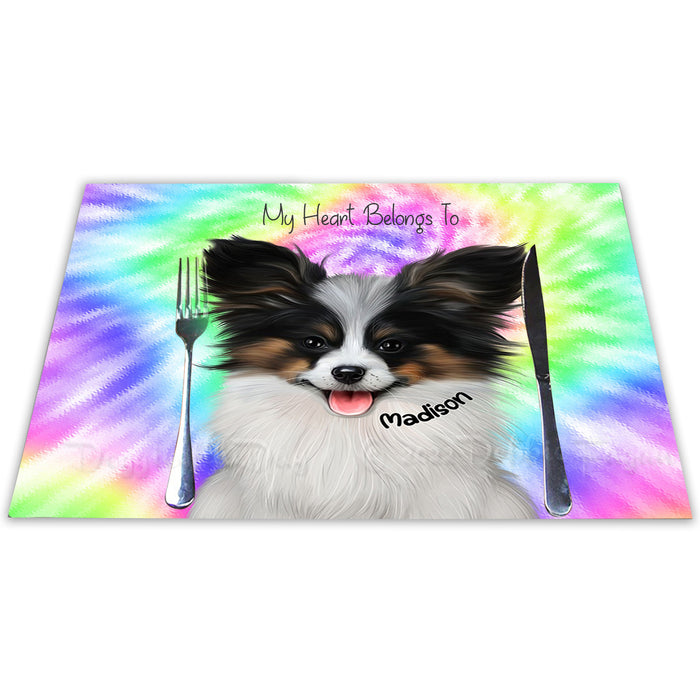 Custom Add Your Photo Here PET Dog Cat Photos on Tie Dye Placemat