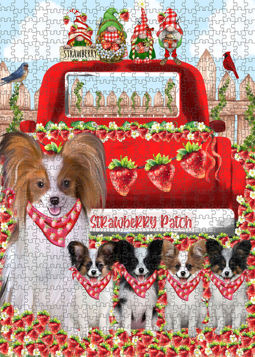 Papillon Jigsaw Puzzle: Interlocking Puzzles Games for Adult, Explore a Variety of Custom Designs, Personalized, Pet and Dog Lovers Gift