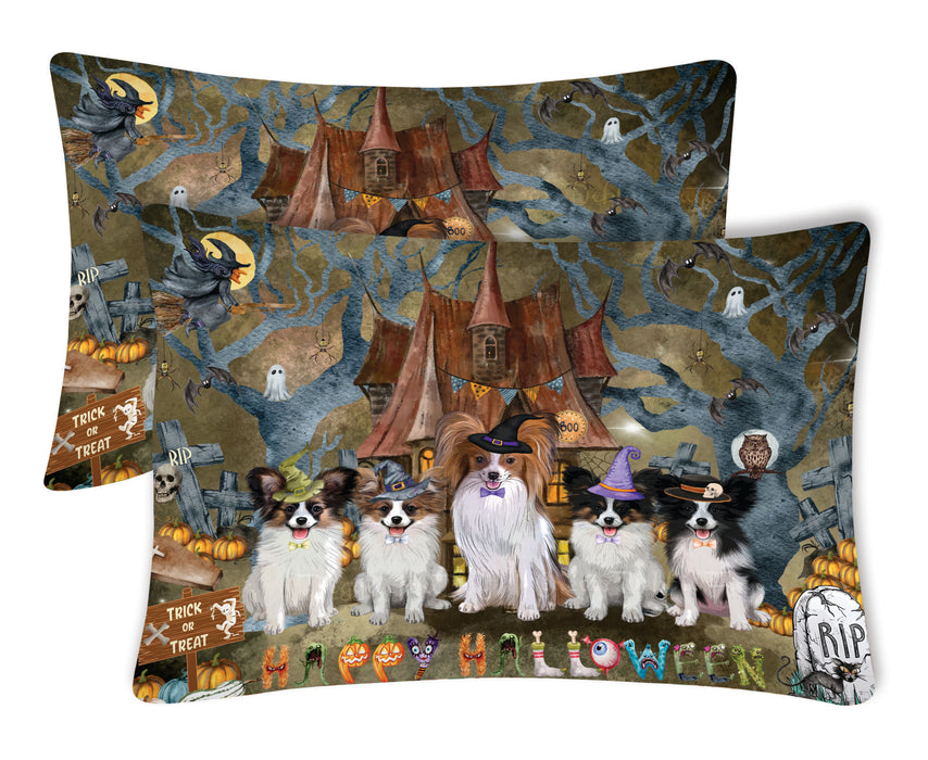 Papillon Pillow Case: Explore a Variety of Personalized Designs, Custom, Soft and Cozy Pillowcases Set of 2, Pet & Dog Gifts