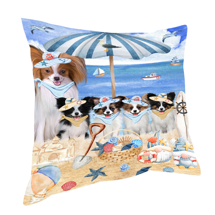 Papillion Pillow: Explore a Variety of Designs, Custom, Personalized, Pet Cushion for Sofa Couch Bed, Halloween Gift for Dog Lovers