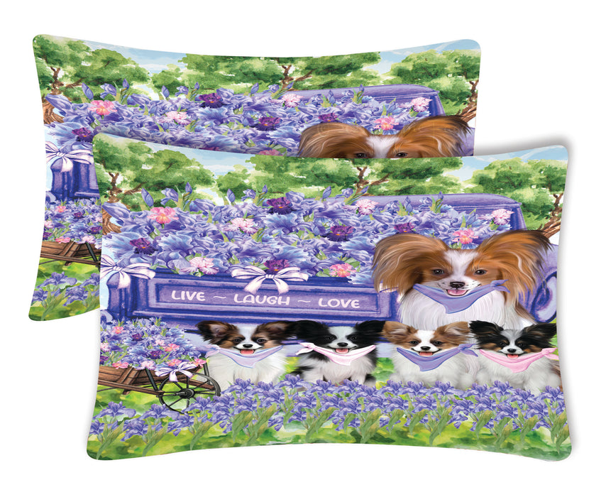 Papillon Pillow Case: Explore a Variety of Custom Designs, Personalized, Soft and Cozy Pillowcases Set of 2, Gift for Pet and Dog Lovers