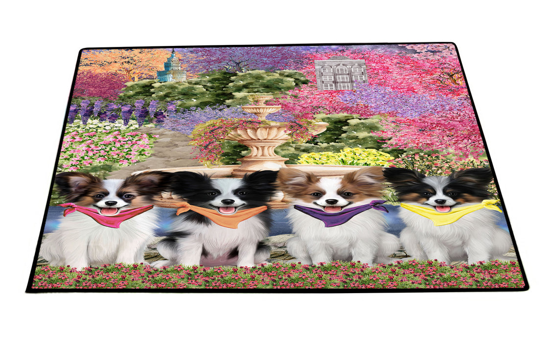 Papillon Floor Mat, Explore a Variety of Custom Designs, Personalized, Non-Slip Door Mats for Indoor and Outdoor Entrance, Pet Gift for Dog Lovers