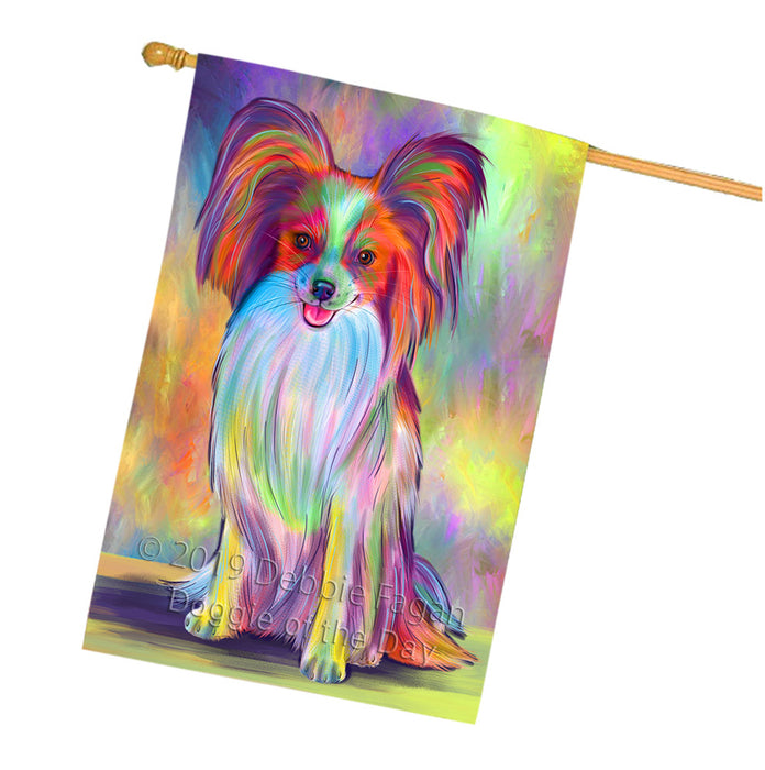 Paradise Wave Papillon Dog House Flag FLG66471