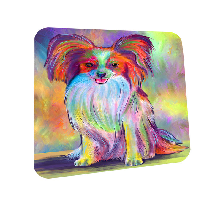 Paradise Wave Papillon Dog Coasters Set of 4 CST57475