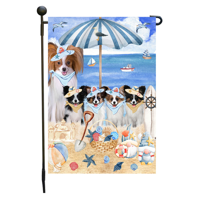 Papillion Dogs Garden Flag, Double-Sided Outdoor Yard Garden Decoration, Explore a Variety of Designs, Custom, Weather Resistant, Personalized, Flags for Dog and Pet Lovers