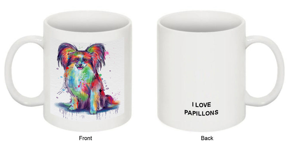 Watercolor Papillon Dog Coffee Mug MUG52957