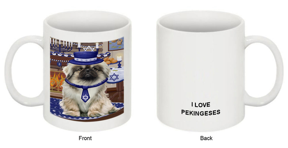 Happy Hanukkah  Pekingese Dogs Coffee Mug MUG52885