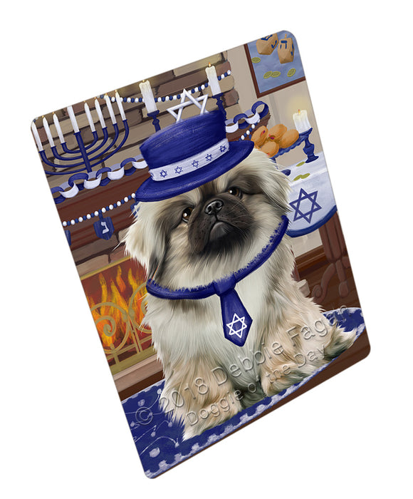 Happy Hanukkah  Pekingese Dogs Refrigerator / Dishwasher Magnet RMAG109890