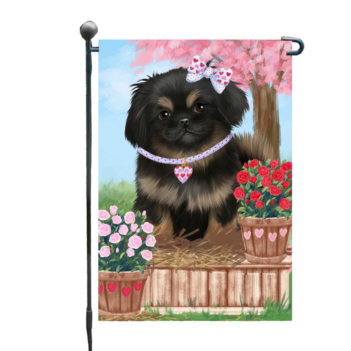 Personalized Rosie 25 Cent Kisses Pekingese Dog Custom Garden Flag GFLG64753