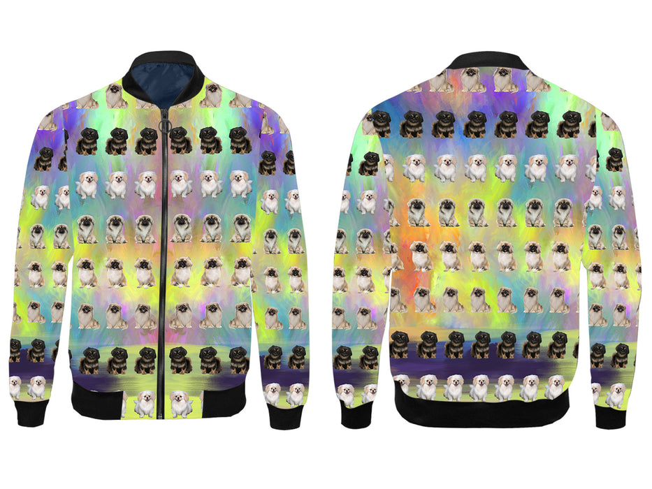 Paradise Wave Pekingese Dogs All Over Print Wome's Jacket