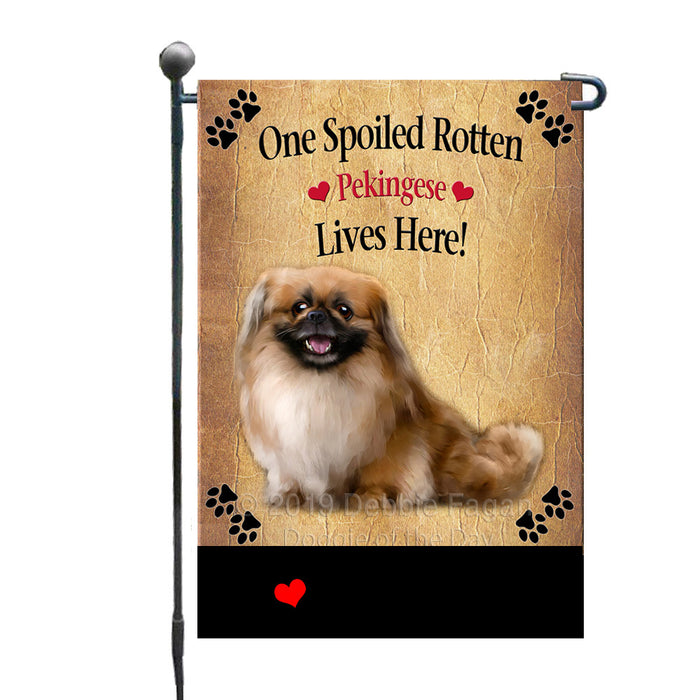 Personalized Spoiled Rotten Pekingese Dog GFLG-DOTD-A63217