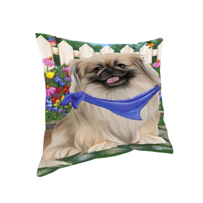 Spring Floral Pekingese Dog Pillow PIL55544