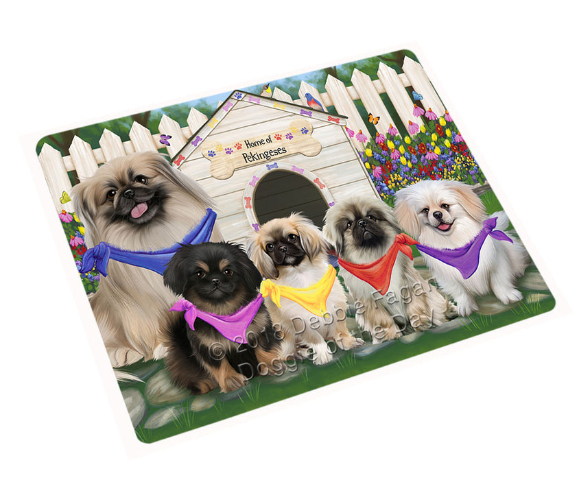 Spring Dog House Pekingeses Dog Magnet Mini (3.5" x 2") MAG53637