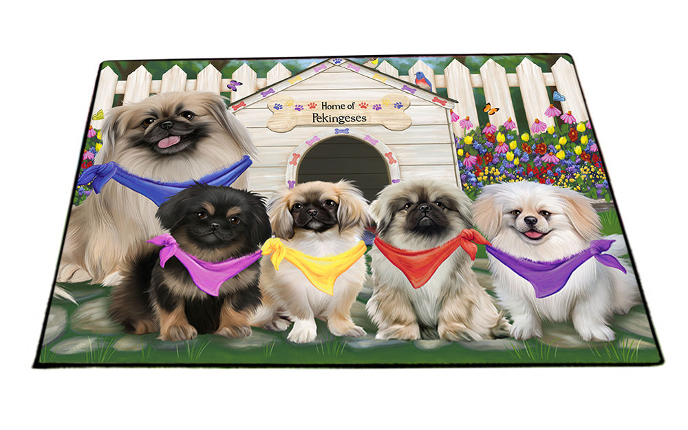 Spring Dog House Pekingeses Dog Floormat FLMS50199