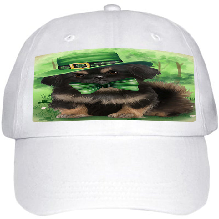 St. Patricks Day Irish Portrait Pekingese Dog Ball Hat Cap HAT50262