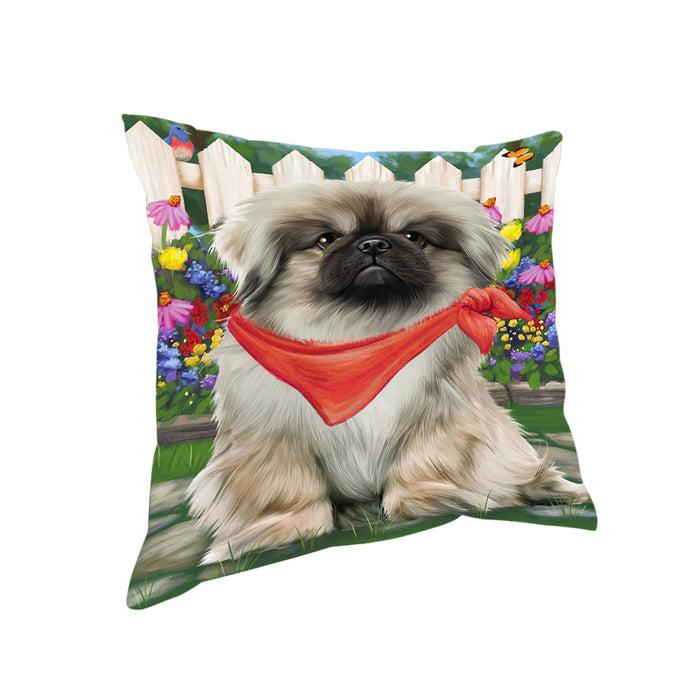 Spring Floral Pekingese Dog Pillow PIL55552