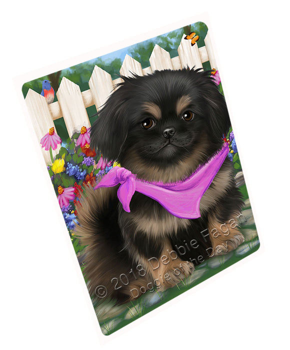 Spring Floral Pekingese Dog Magnet Mini (3.5" x 2") MAG53643