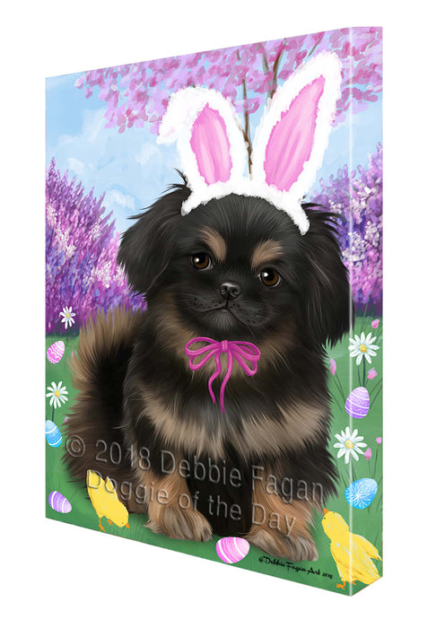 Pekingese Dog Easter Holiday Canvas Wall Art CVS58386