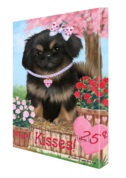 Rosie 25 Cent Kisses Pekingese Dog Canvas Print Wall Art Décor CVS126044