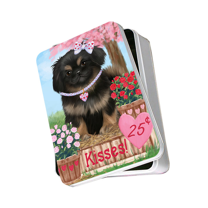 Rosie 25 Cent Kisses Pekingese Dog Photo Storage Tin PITN55923