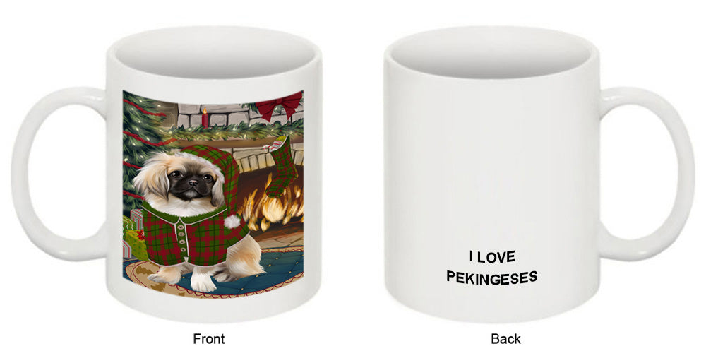 The Stocking was Hung Pekingese Dog Coffee Mug MUG50948