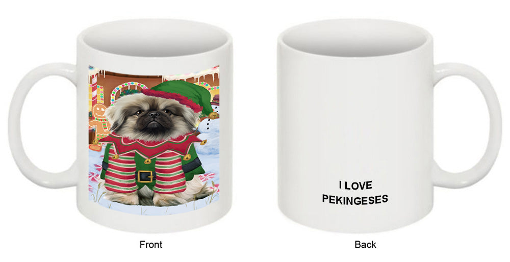 Christmas Gingerbread House Candyfest Pekingese Dog Coffee Mug MUG51864