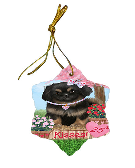 Rosie 25 Cent Kisses Pekingese Dog Star Porcelain Ornament SPOR56336