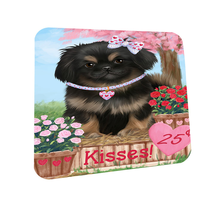 Rosie 25 Cent Kisses Pekingese Dog Coasters Set of 4 CST55938