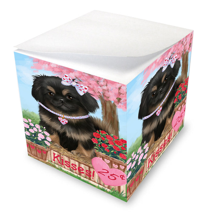 Rosie 25 Cent Kisses Pekingese Dog Note Cube NOC54052