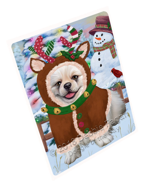 Christmas Gingerbread House Candyfest Pekingese Dog Large Refrigerator / Dishwasher Magnet RMAG101070
