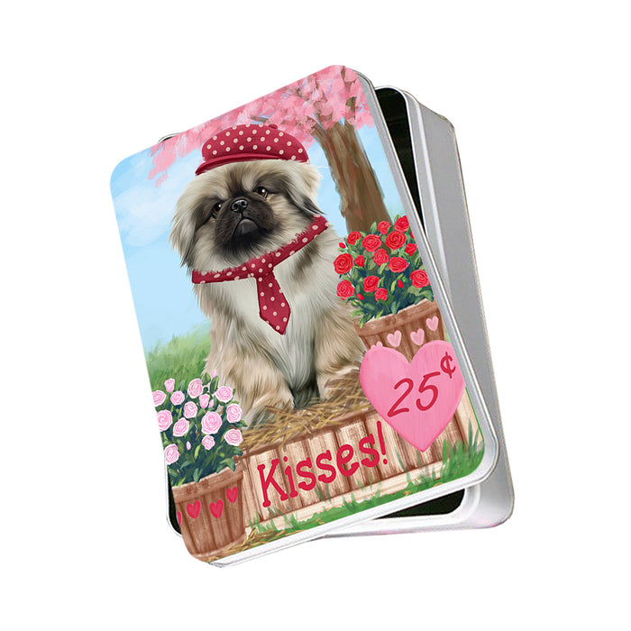 Rosie 25 Cent Kisses Pekingese Dog Photo Storage Tin PITN55924