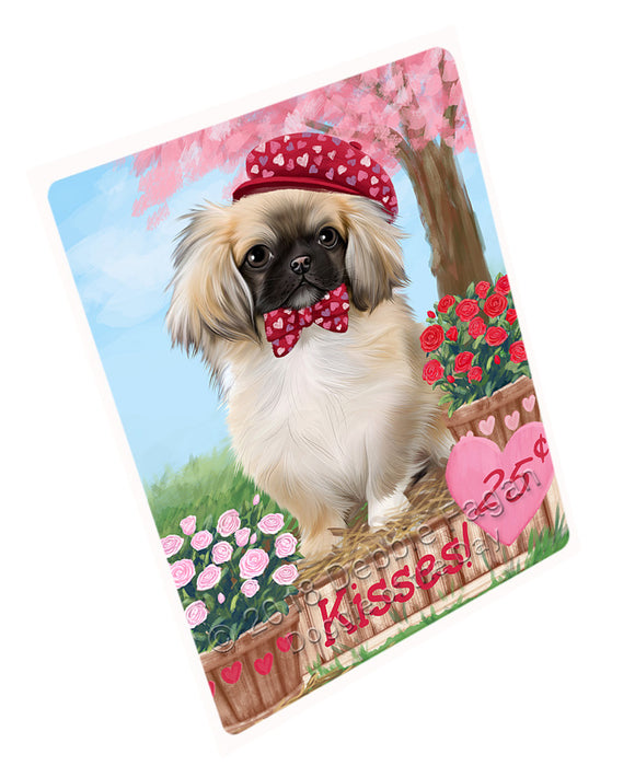 Rosie 25 Cent Kisses Pekingese Dog Large Refrigerator / Dishwasher Magnet RMAG98160