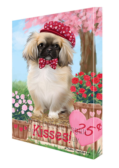 Rosie 25 Cent Kisses Pekingese Dog Canvas Print Wall Art Décor CVS126062