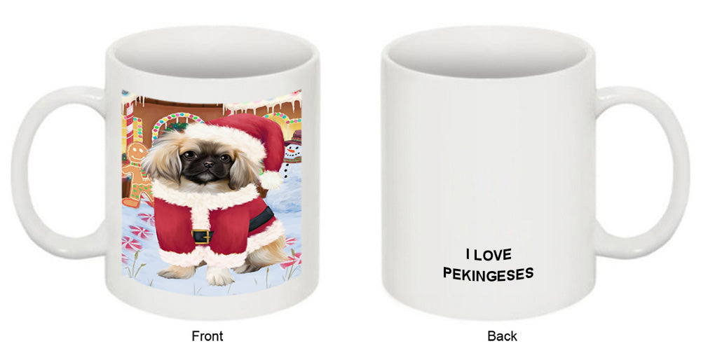 Christmas Gingerbread House Candyfest Pekingese Dog Coffee Mug MUG51866
