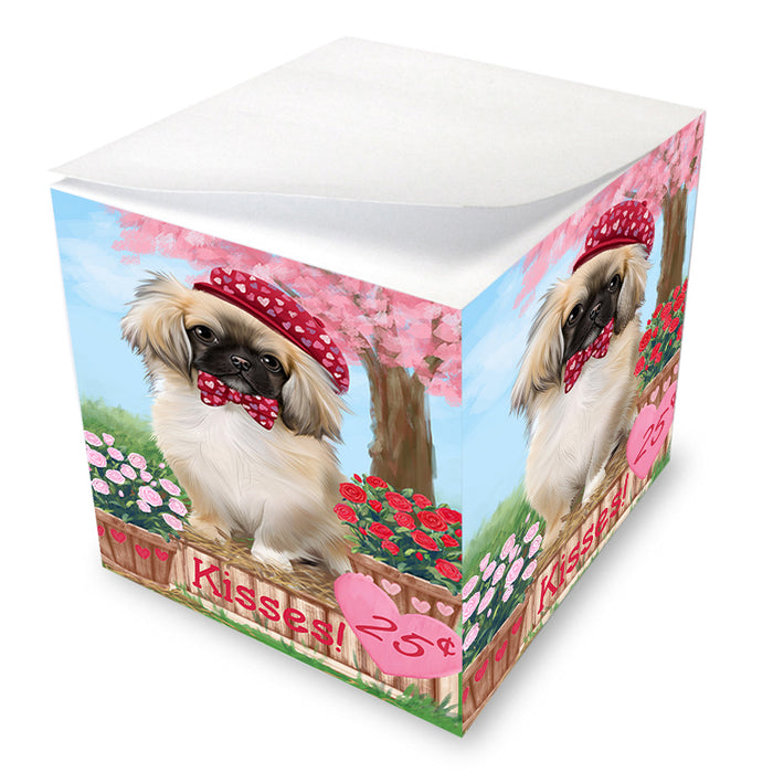 Rosie 25 Cent Kisses Pekingese Dog Note Cube NOC54054