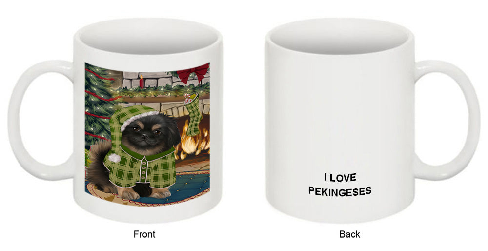 The Stocking was Hung Pekingese Dog Coffee Mug MUG50950