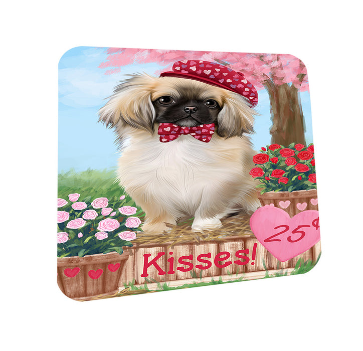 Rosie 25 Cent Kisses Pekingese Dog Coasters Set of 4 CST55940