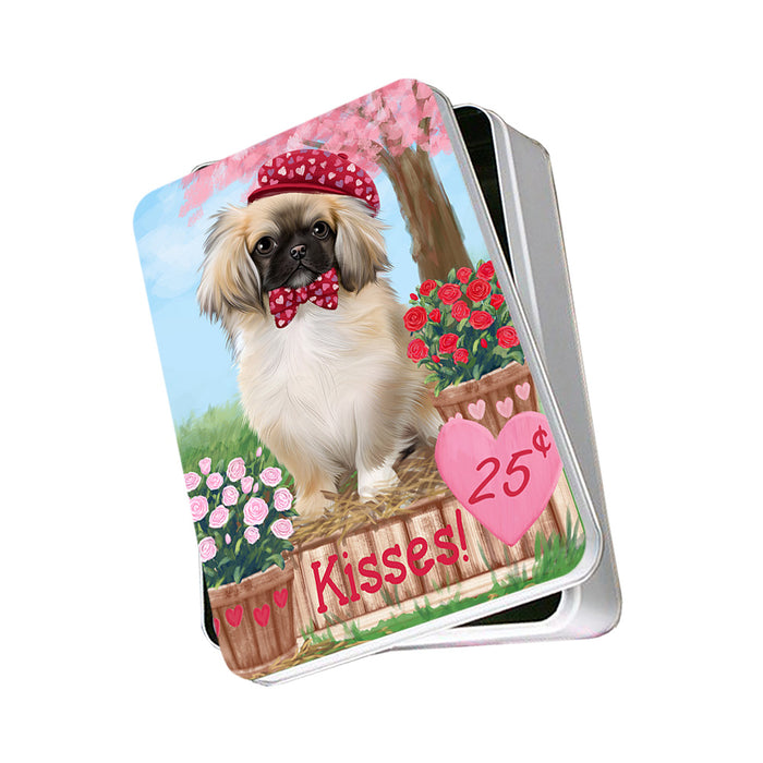 Rosie 25 Cent Kisses Pekingese Dog Photo Storage Tin PITN55925