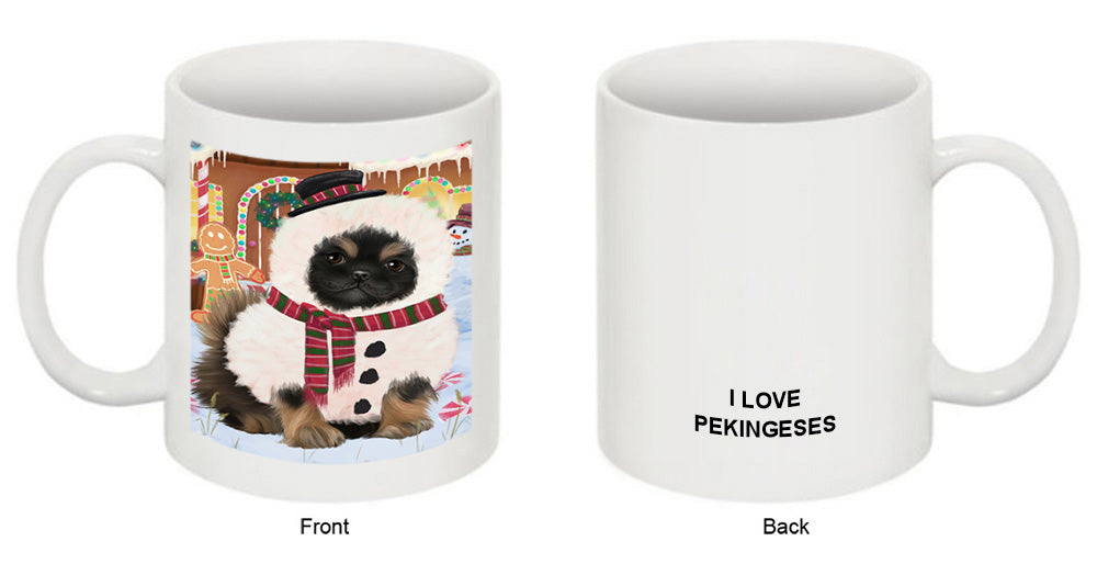 Christmas Gingerbread House Candyfest Pekingese Dog Coffee Mug MUG51867
