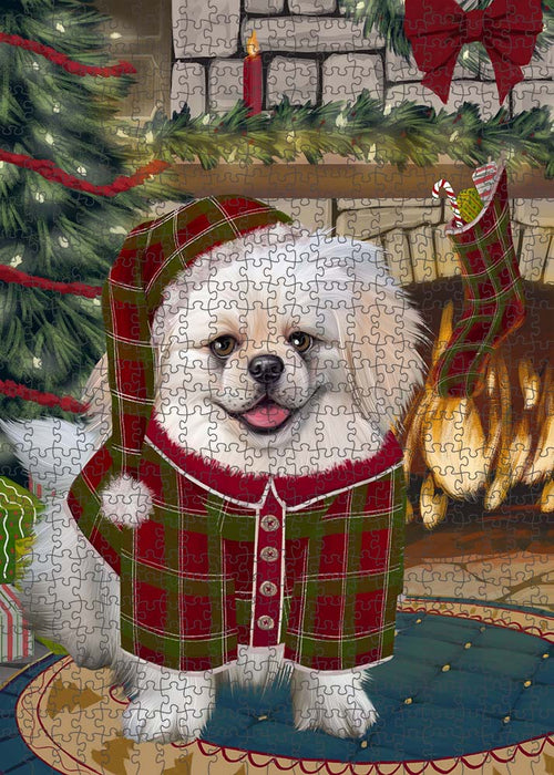 The Stocking was Hung Pekingese Dog Puzzle  PUZL90416