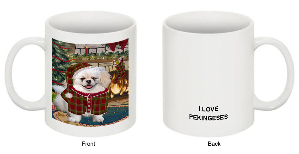 The Stocking was Hung Pekingese Dog Coffee Mug MUG50951