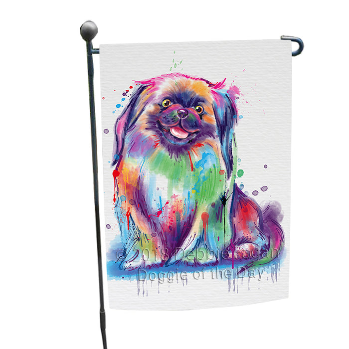 Watercolor Pekingese Dog Garden Flag GFLG65173