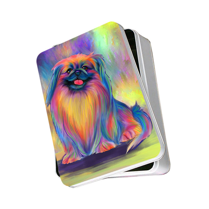 Paradise Wave Pekingese Dog Photo Storage Tin PITN56666